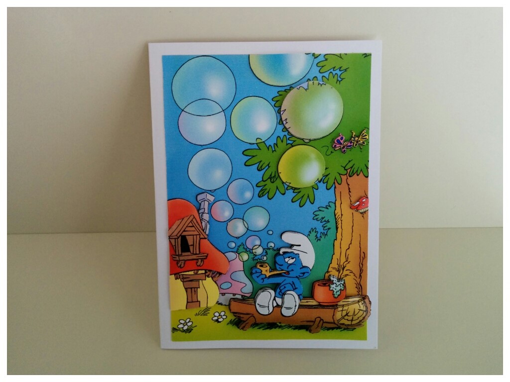 Schtroumpf qui fait des bulles