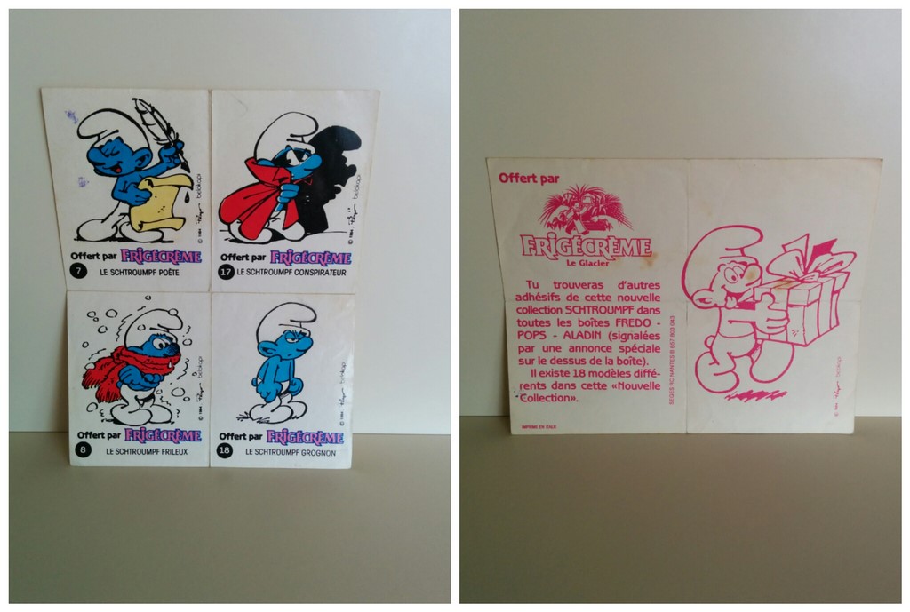 Autocollants Schtroumpfs