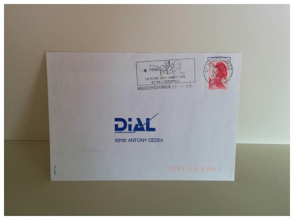 Enveloppe Parc Schtroumpf