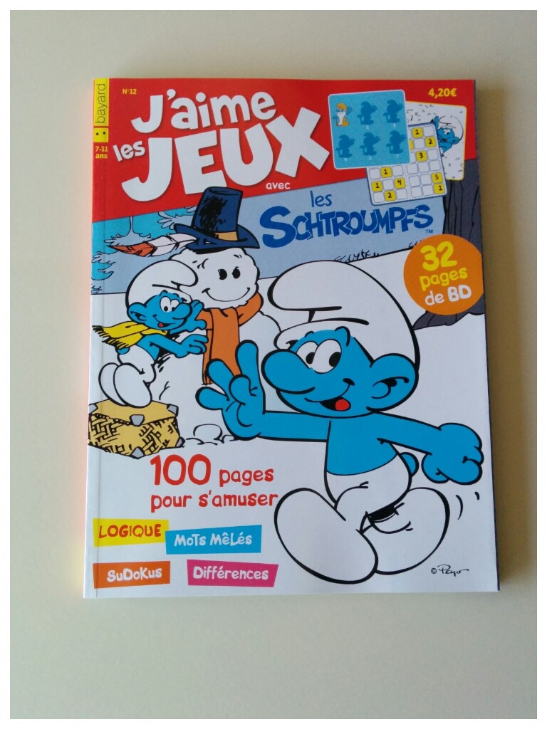 J'aime les Jeux spécial Schtroumpfs