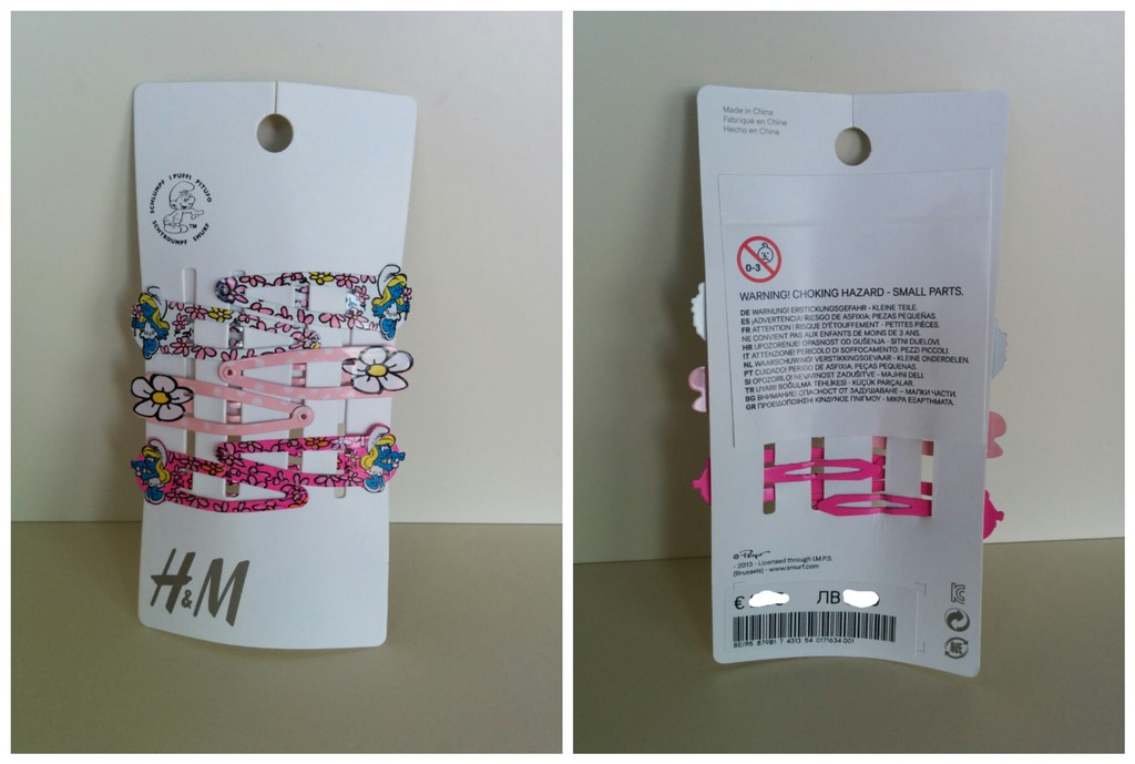 Barrettes Schtroumpfette