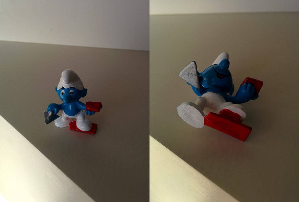 Schtroumpf Kinder avec truelle