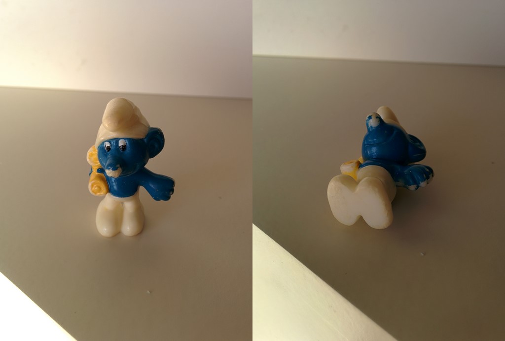 Kinder Schtroumpf au téléphone