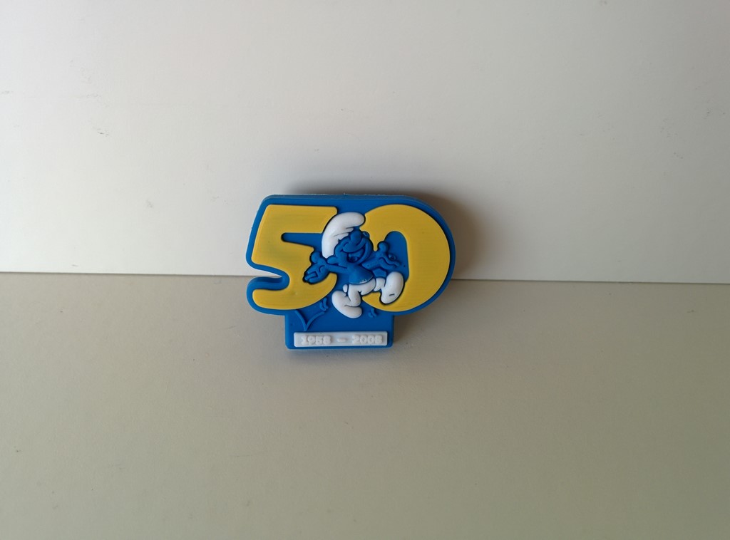 Pin's pour crocs - Schtroumpf 50 ans