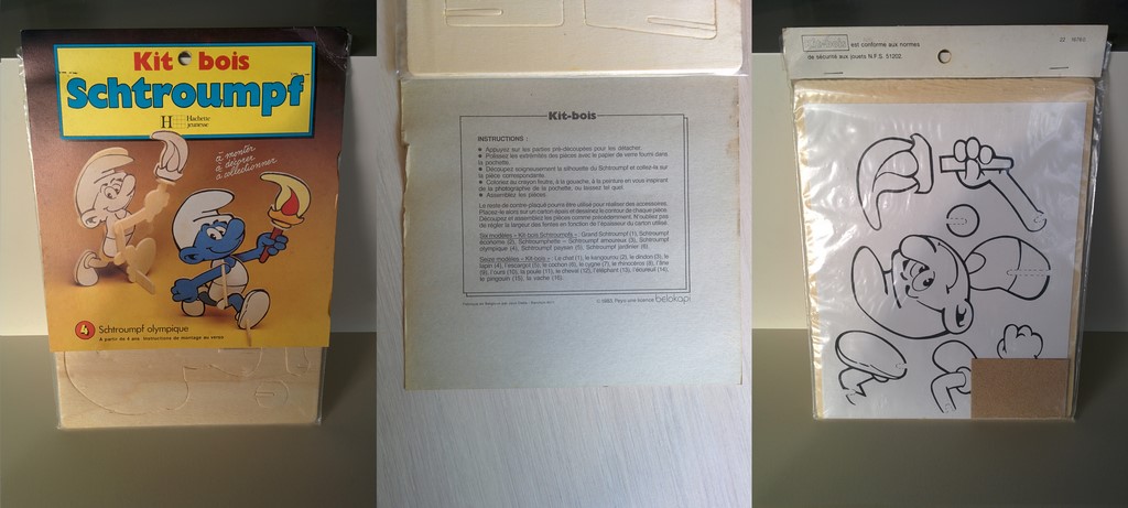 Kit bois n°4 - Schtroumpf Olympique