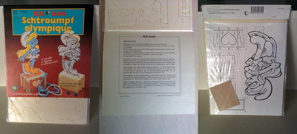 Kit bois n°10 - Schtroumpfette patineuse