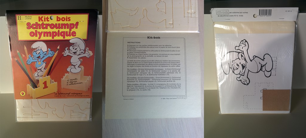 Kit bois n°9 - Schtroumpf médaillé