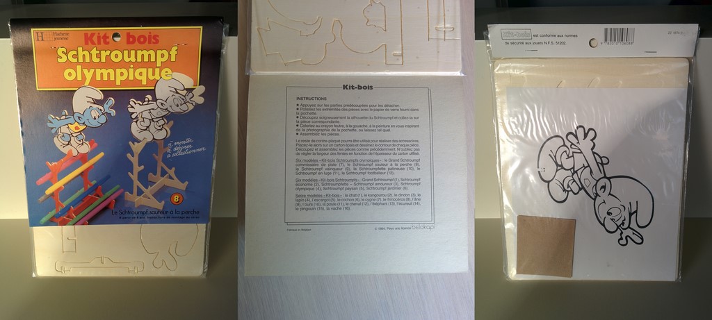 Kit bois n°8 - Schtroumpf sauteur à la perche