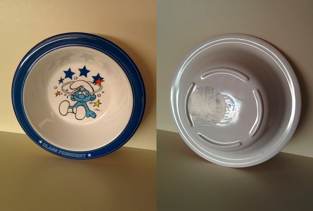 Assiette en plastique - Schtroumpf à Lunettes