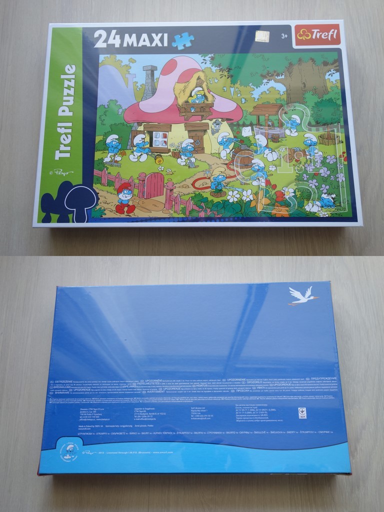 Trefl - Puzzle 24 pièces - Maison de la Schtroumpfette