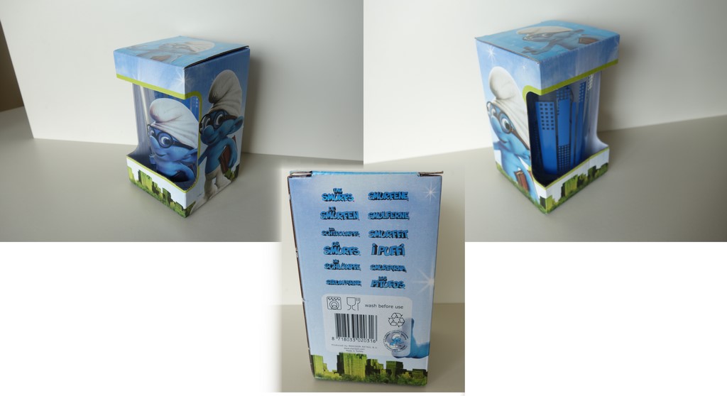 Verre Schtroumpf à Lunettes