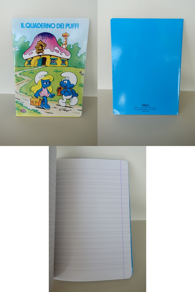 Cahier - Il quaderno del Puffi - Schtroumpf & Schtroumpfette à l'école
