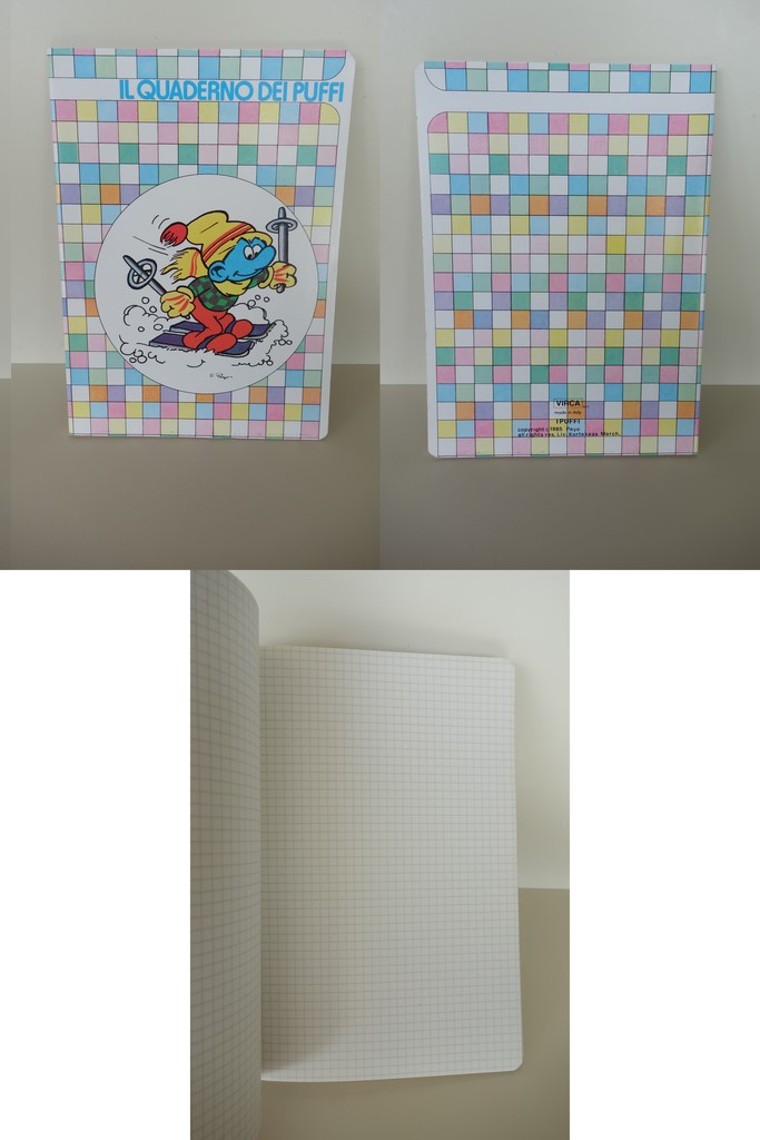 Cahier - Il quaderno del Puffi - Schtroumpf qui fait du ski