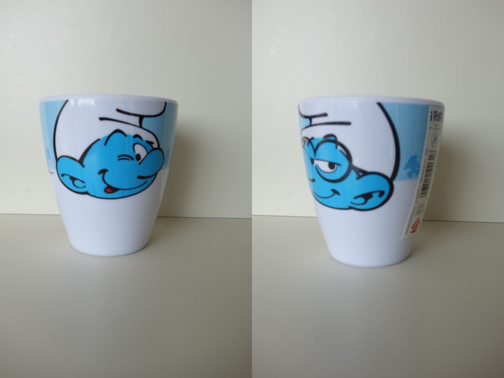 Gobelet en plastique - Schtroumpf & Schtroumpf à Lunettes