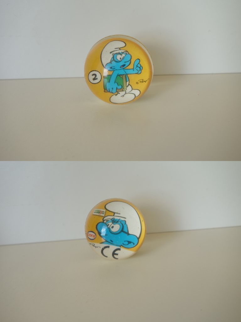 Cora / Match - Balle rebondissante n°2 - Schtroumpf à Lunettes