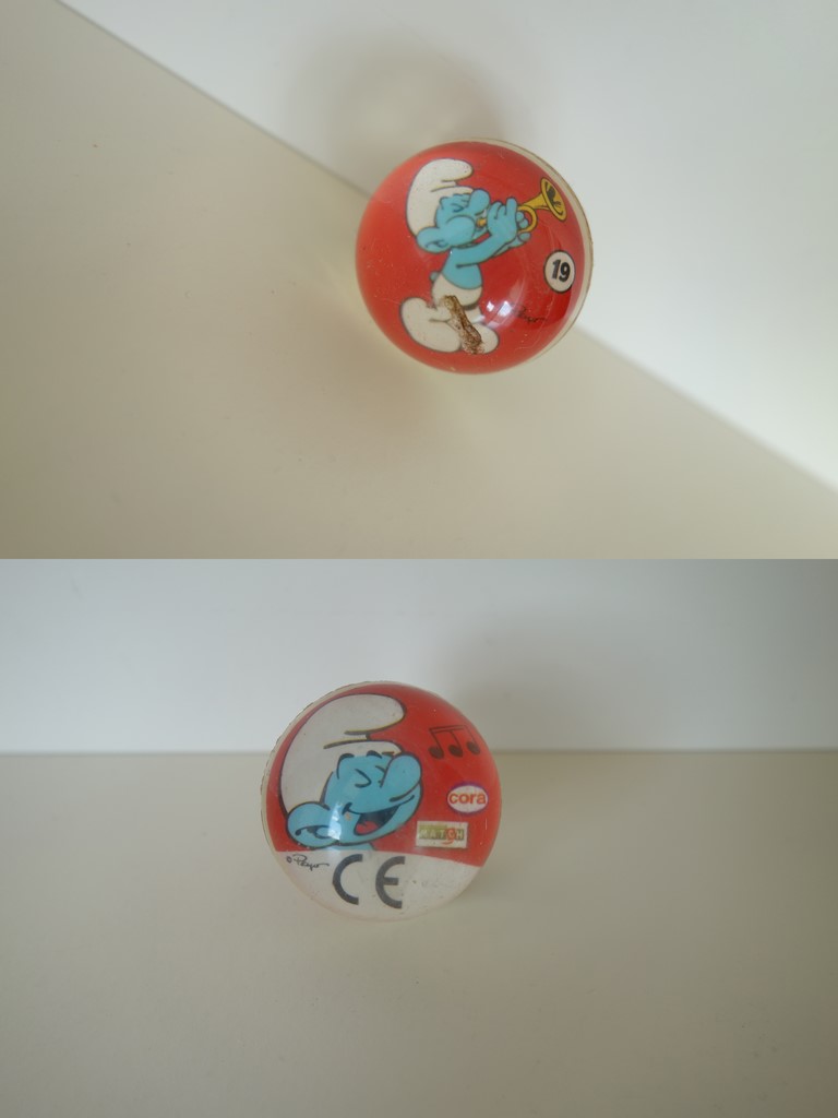 Cora / Match - Balle rebondissante n°19 - Schtroumpf Musicien