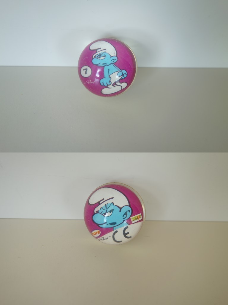 Cora / Match - Balle rebondissante n°7 - Schtroumpf Grognon