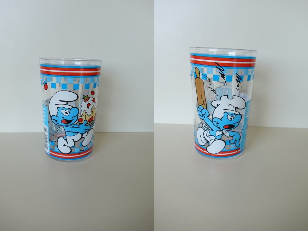 Verre en plastique - Schtroumpf Gourmand et Schtroumpf Cuisinier