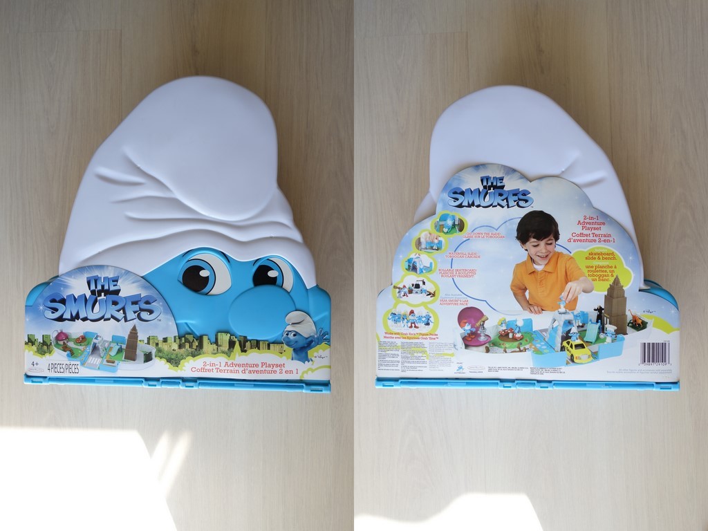 Coffret terrain d'aventure 2 en 1 - Tête de Schtroumpf & ville