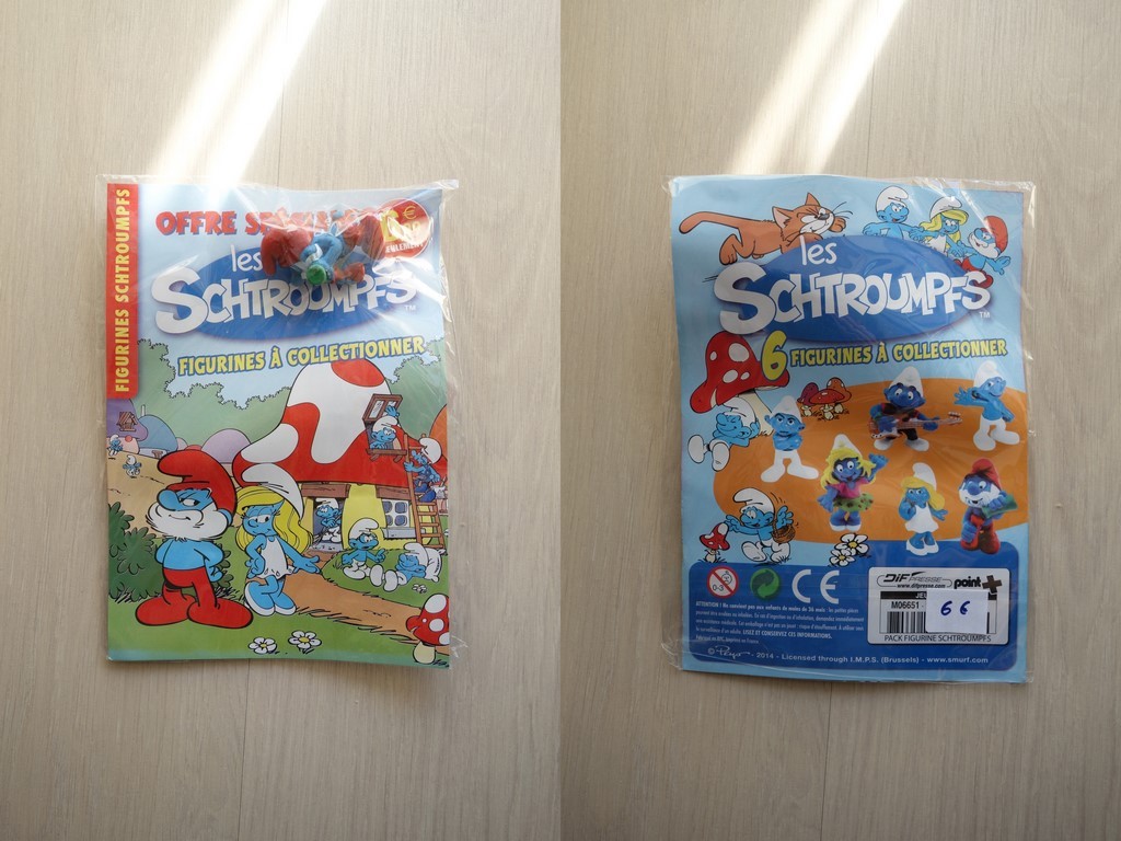Magazine avec figurine Grand Schtroumpf avec potions