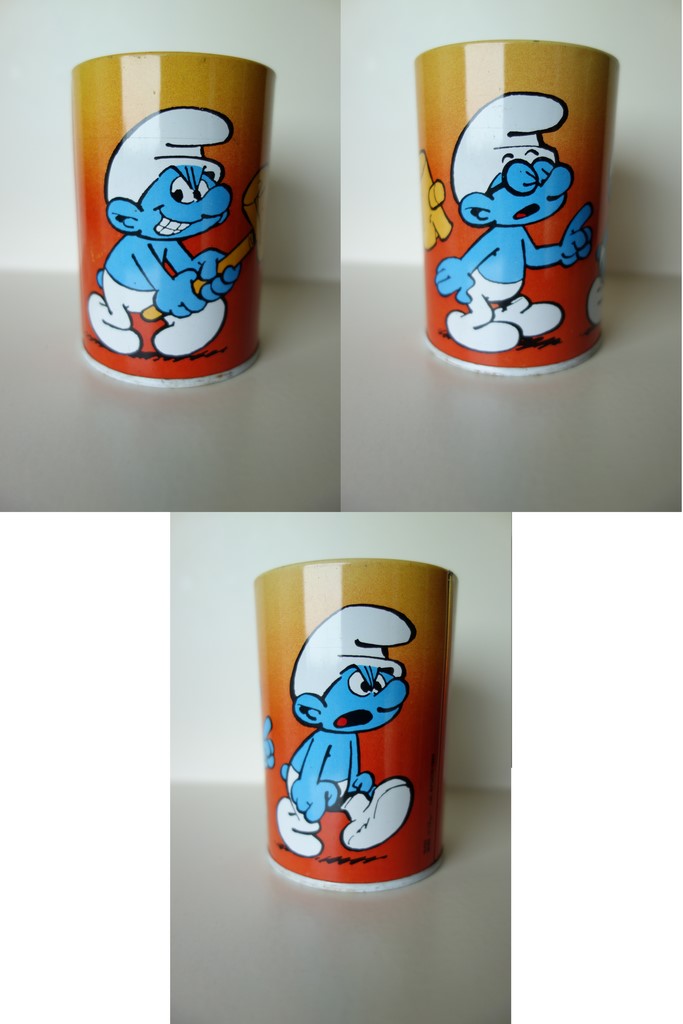 Pot à crayons - Schtroumpf à Lunettes, Schtroumpf Grognon & Schtroumpf avec un marteau