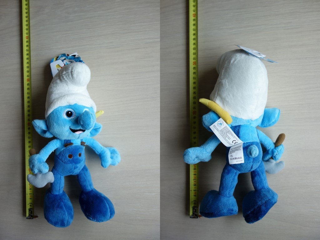 JAKKS Pacific - Peluche Schtroumpf Bricoleur