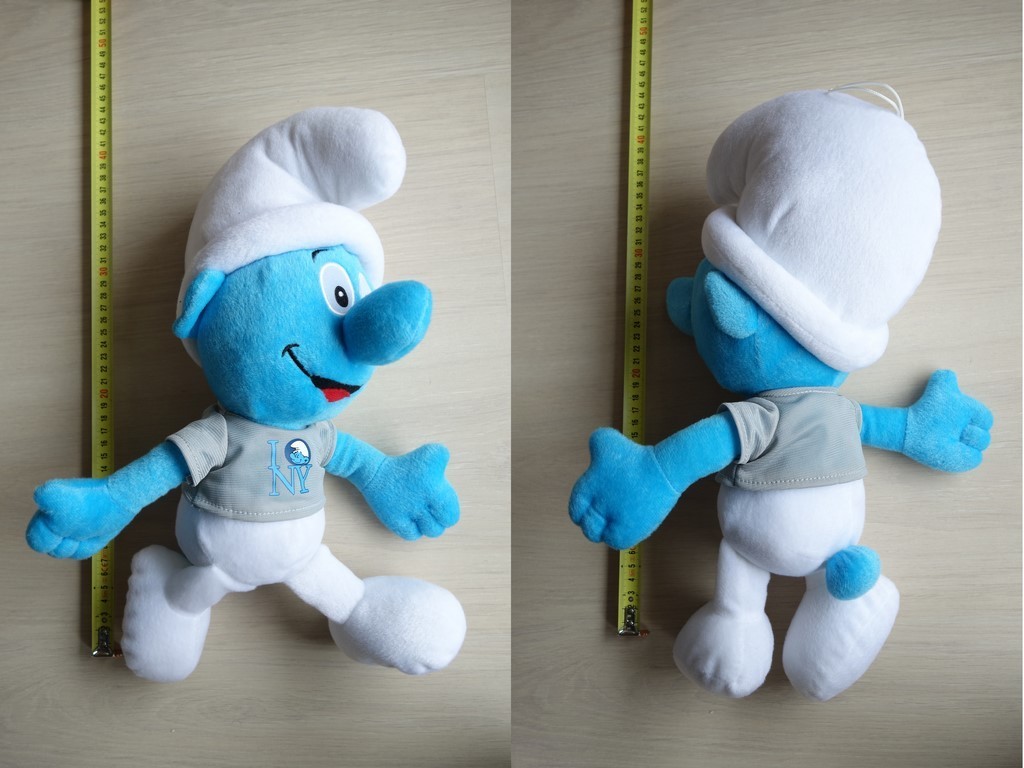 Peluche Schtroumpf avec tee-shirt NY