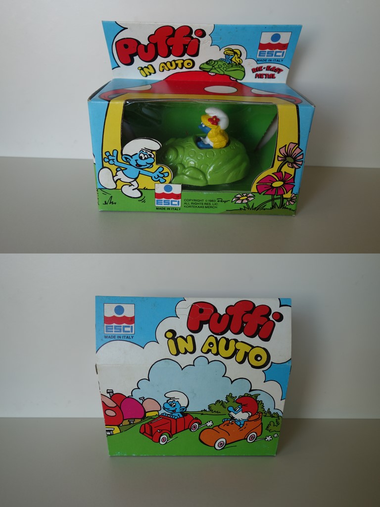 Voiture en forme de Grenouille - Schtroumpfette - Variante vert clair