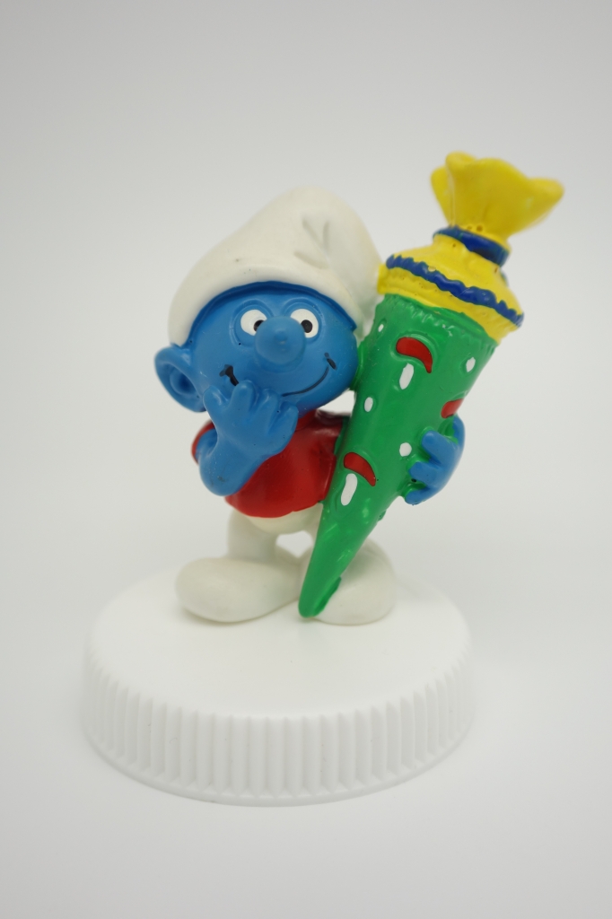 Schtroumpf mollasson / rêveur, avec cornet surprise