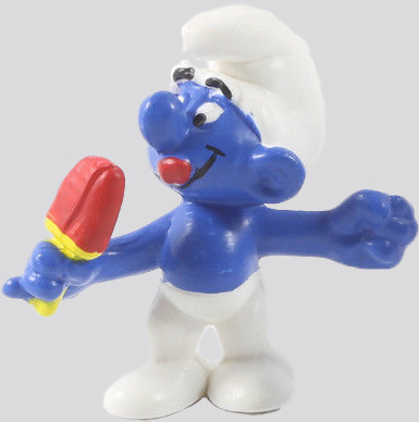 Schtroumpf avec glace