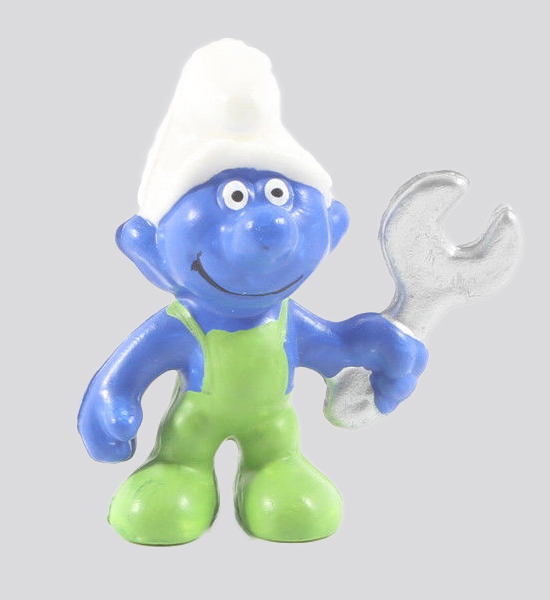 Schtroumpf mécanicien (bricoleur)