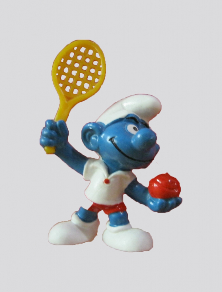 Schtroumpf joueur de tennis