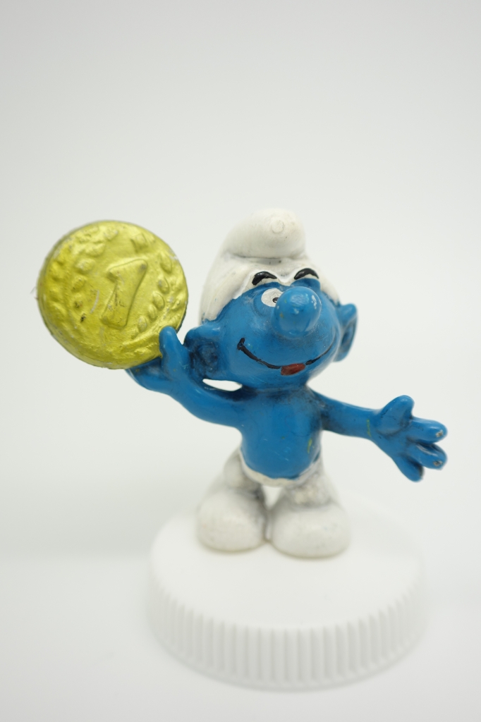 Schtroumpf avec pièce