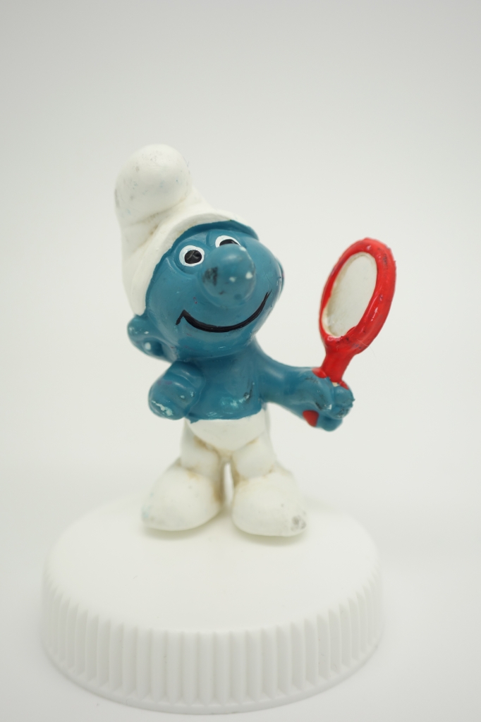 Schtroumpf coquet avec miroir