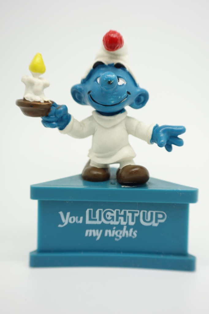 Schtroumpf à la bougie