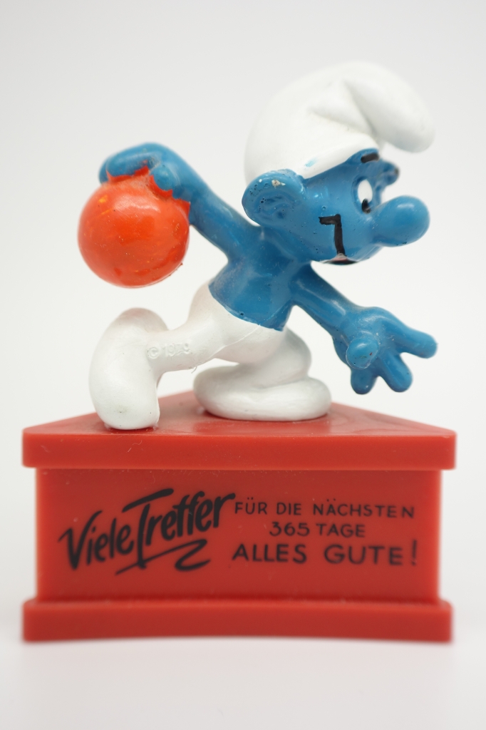 Schtroumpf joueur de bowling