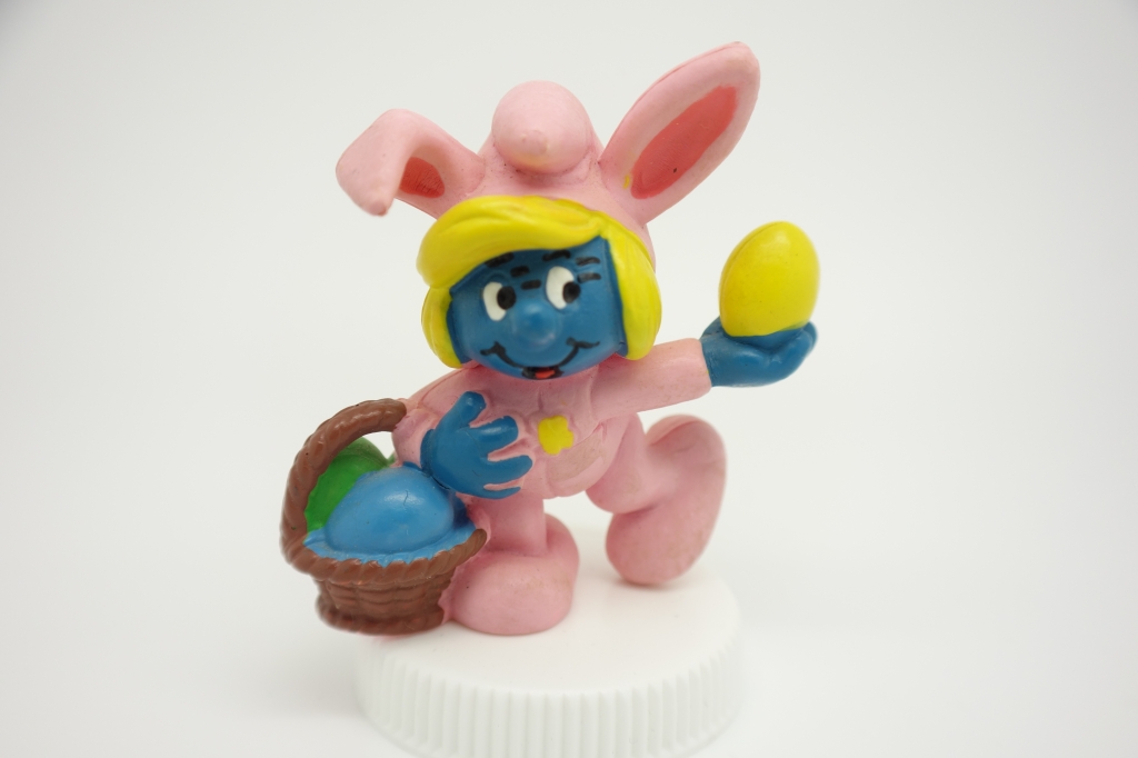 Schtroumpfette en lapin de Pâques