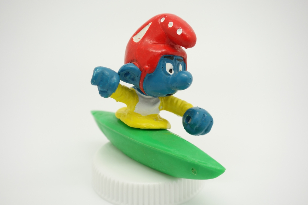 Schtroumpf avec canoë kayak