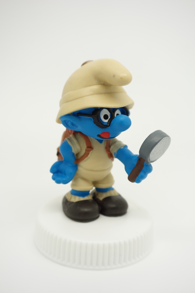 Schtroumpf à lunettes explorateur