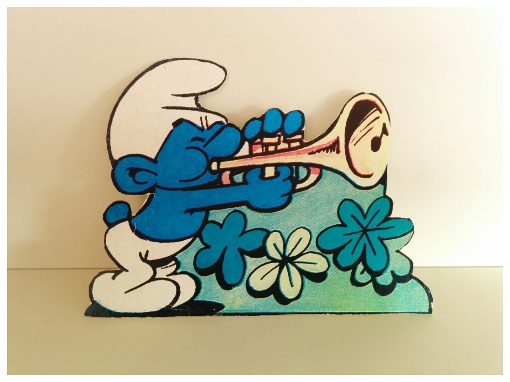 Silhouette Schtroumpf Musicien