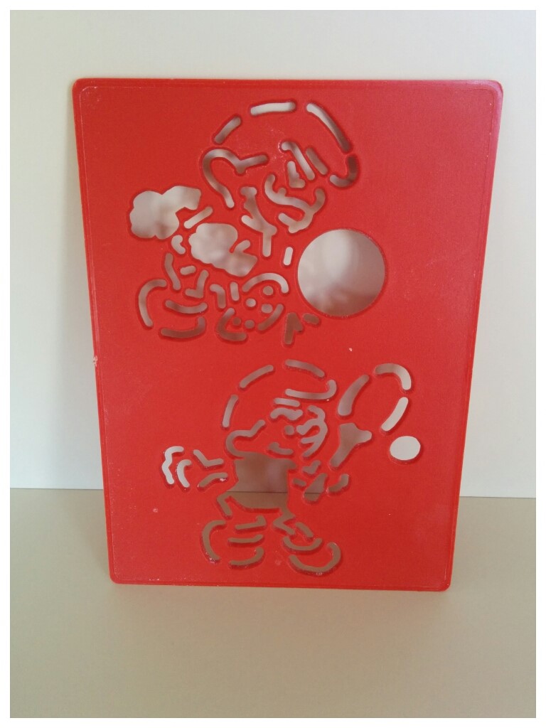 Pochoir à dessin rouge