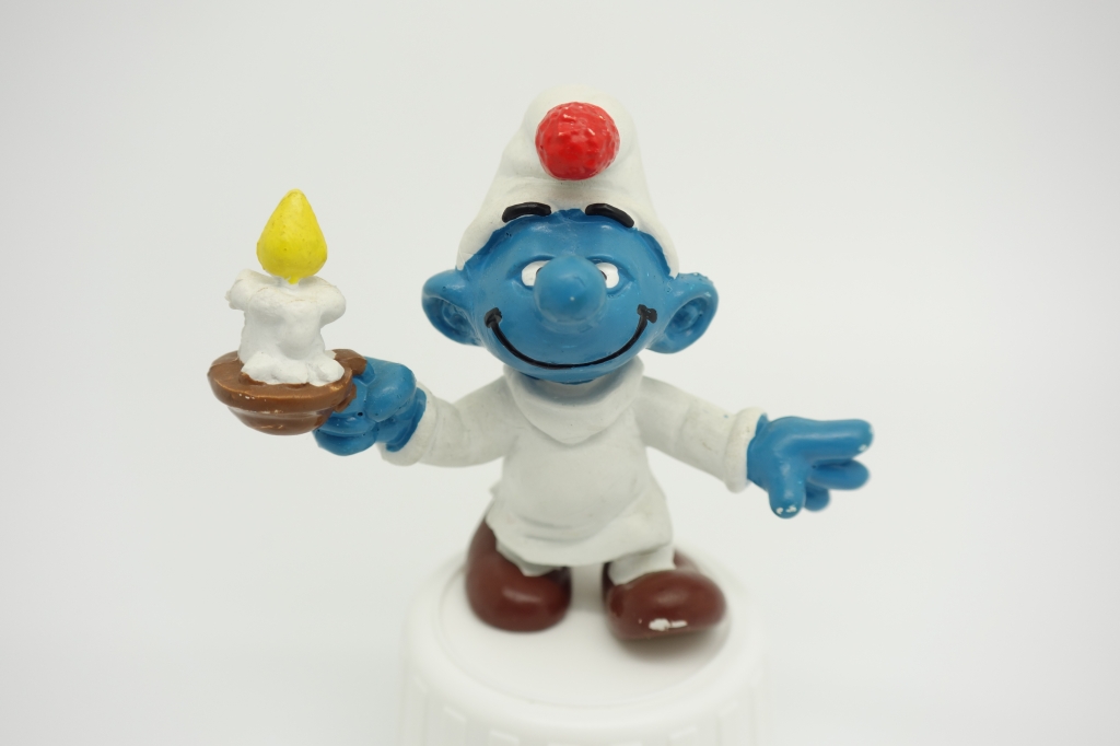 Schtroumpf à la bougie