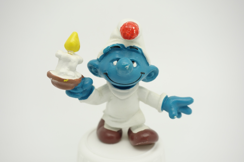 Schtroumpf à la bougie