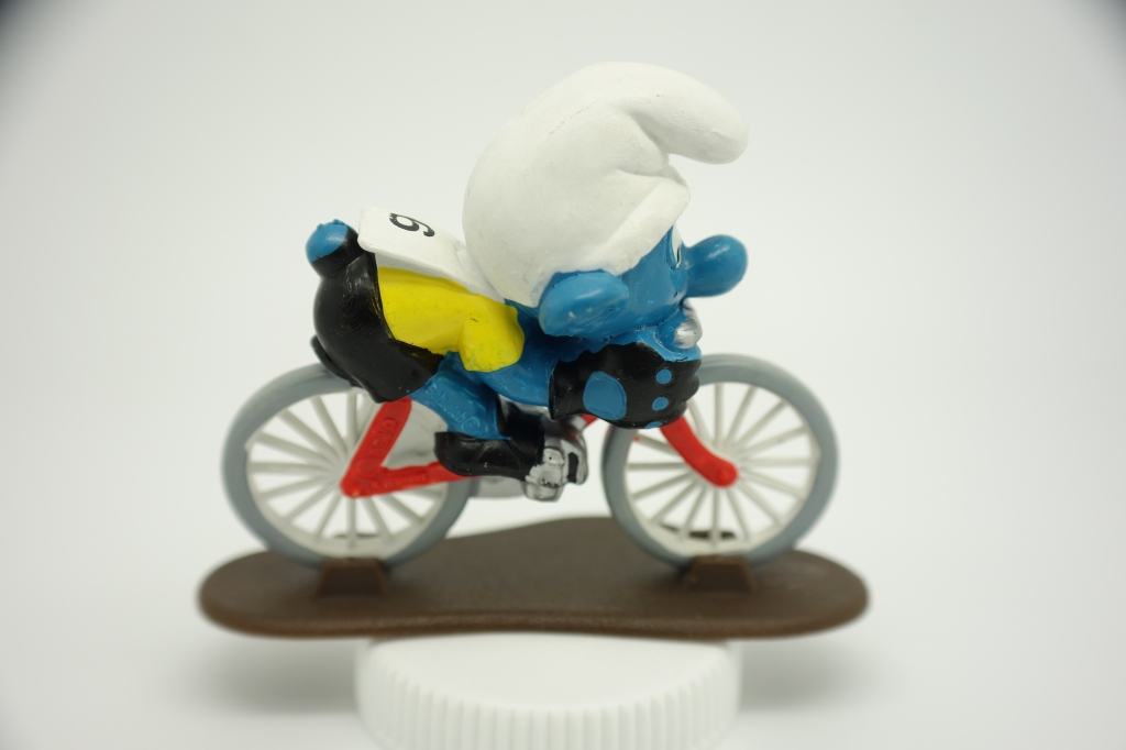 Schtroumpf cycliste