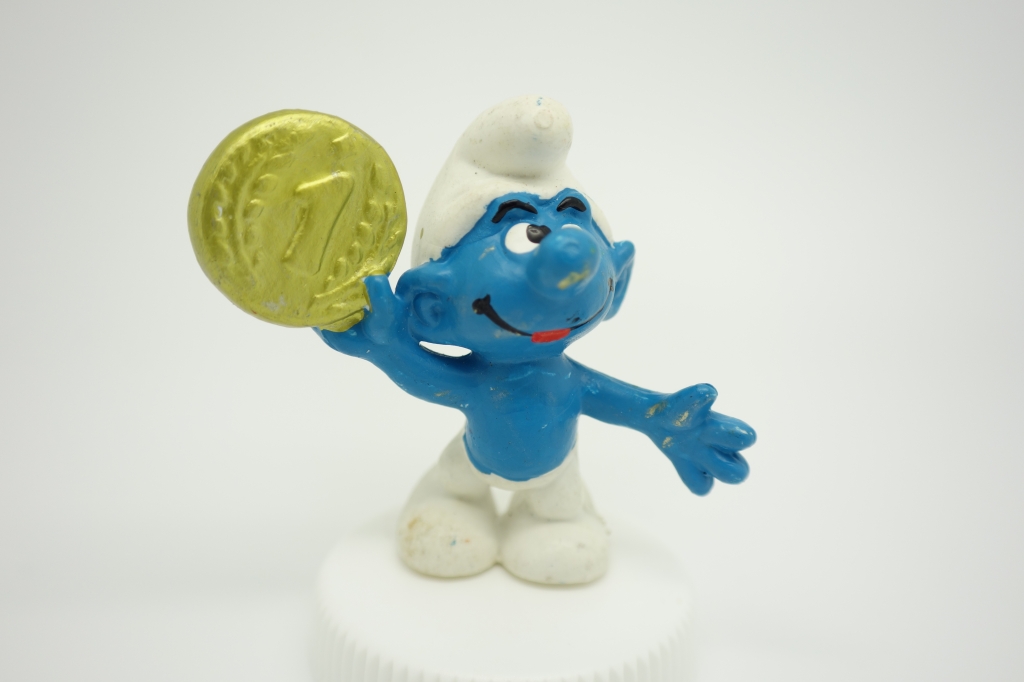 Schtroumpf avec pièce