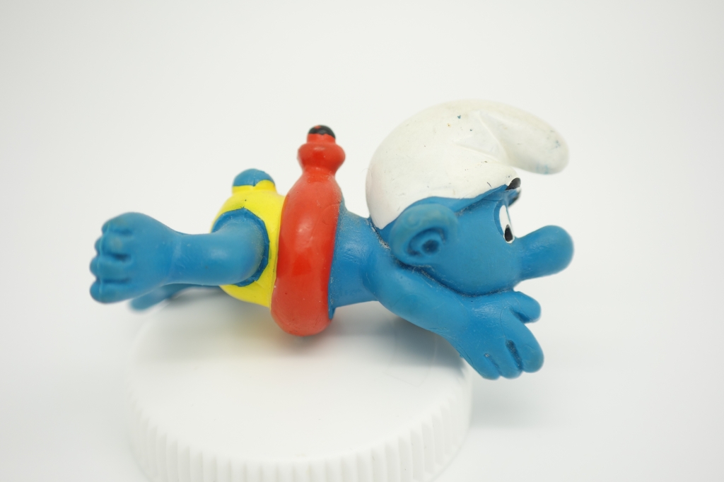 Schtroumpf nageur avec bouée (grand)