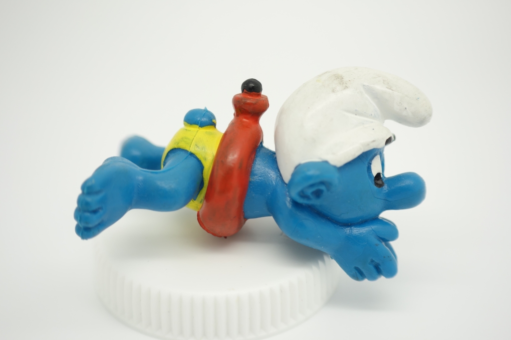 Schtroumpf nageur avec bouée (grand)