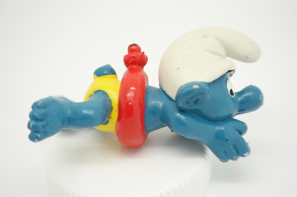 Schtroumpf nageur avec bouée (grand)