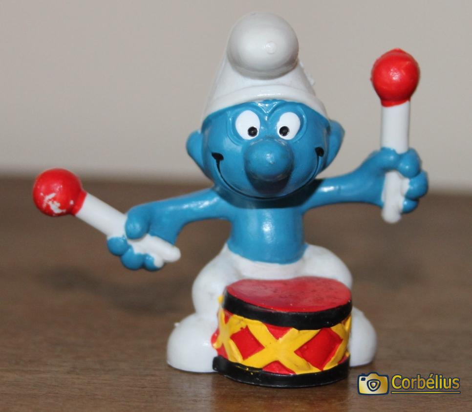 Schtroumpf au tambour