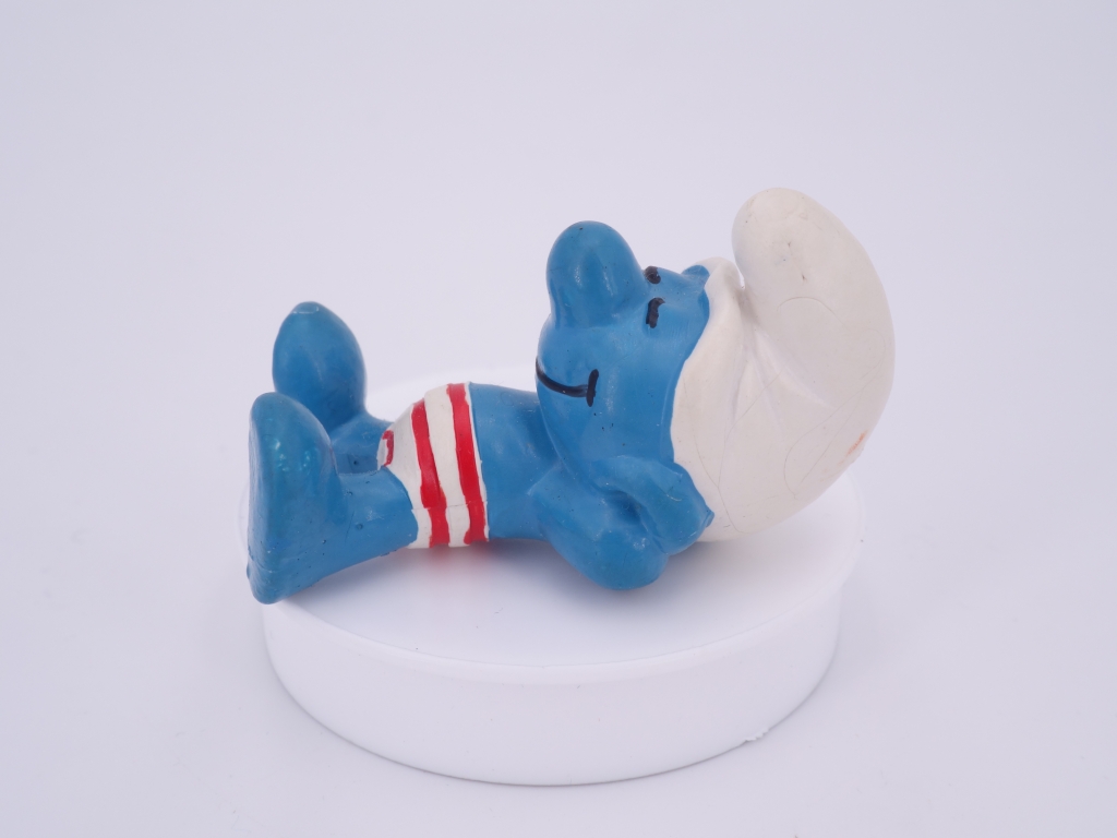 Schtroumpf baigneur / bain de soleil